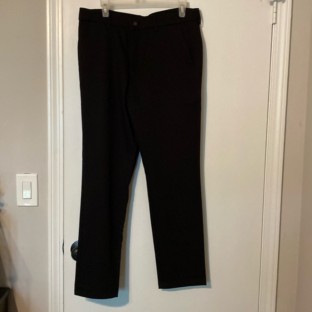Plaid & Plain black trousers 34x30 NWT